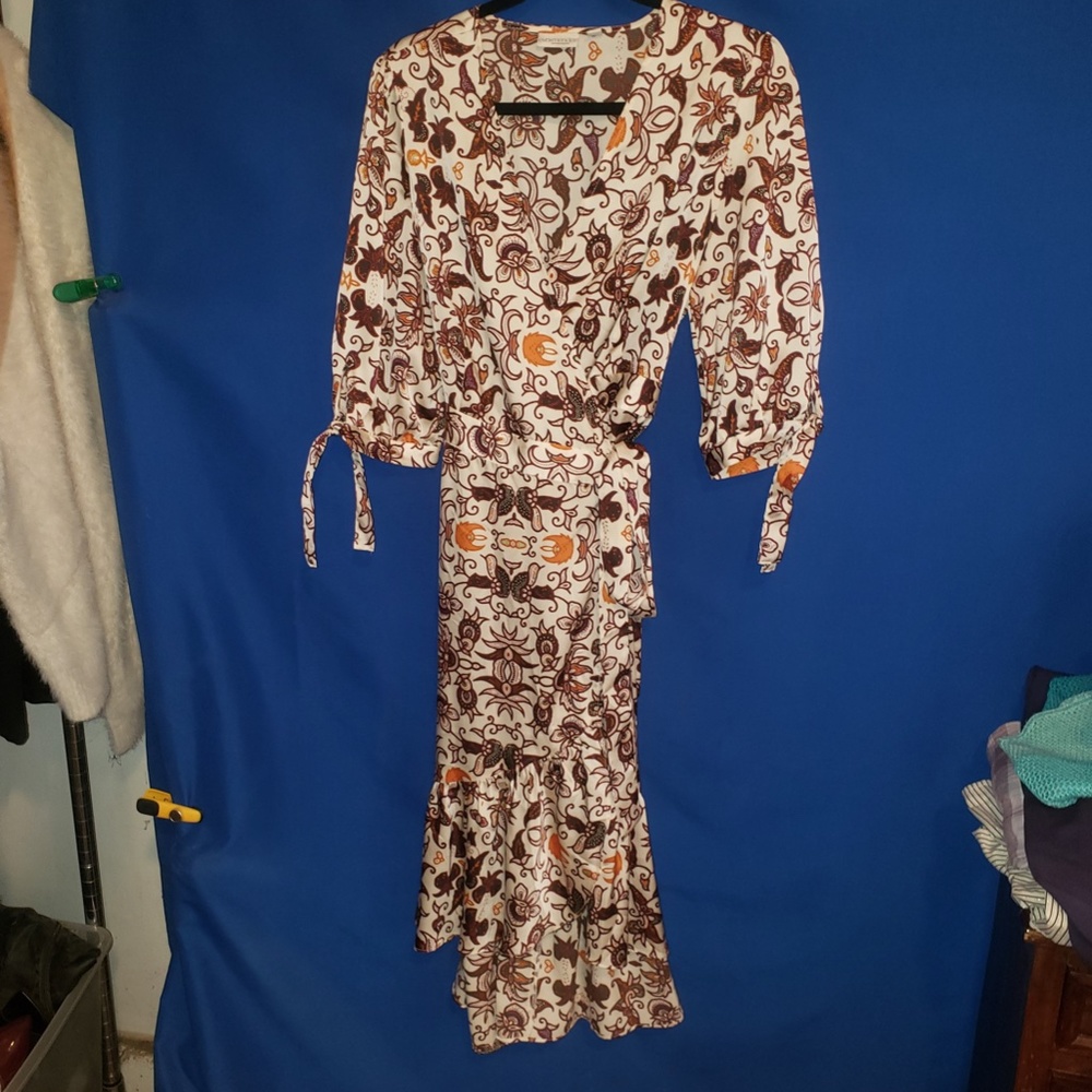 Eva Mendes for New York & Company Floral Wrap Dress / Small